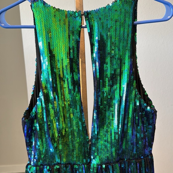 Sequin Mermaid blue/green dress - Picture 9 of 9